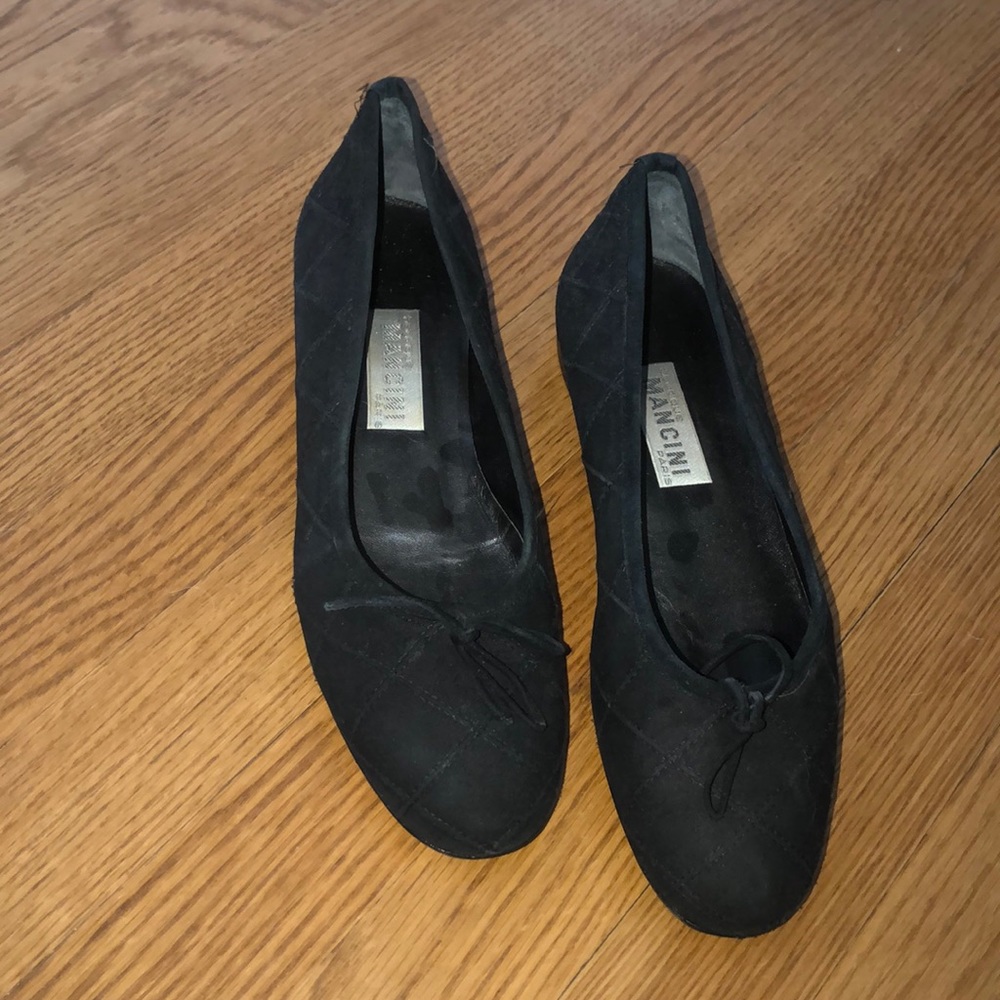 Mancini Black Suede flats